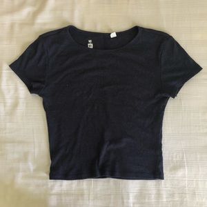 navy basic tee